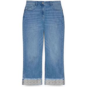 Fiorella Rubino, Dames, Jeans, Blauw, Maat: L Katoen,