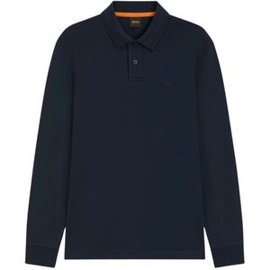 Hugo Boss - Longsleeve - Donkerblauw - Katoen