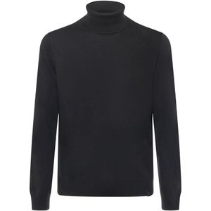 Fay, Heren, Truien, Zwart, Maat: M Wol,