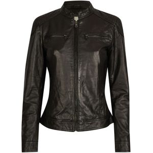 Bugatti - Klassieke Leren Jas - Zwart - Dames