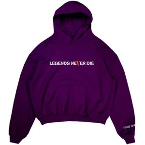 Vlone, Heren, Sweatshirts & Hoodies, Paars, Maat: L