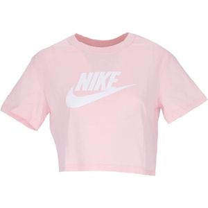 Nike - Essential Crop Icon T-shirt - Roze - Dames - Katoen
