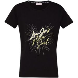 Liu Jo, Dames, Tops, Zwart, Maat: XS Katoen,