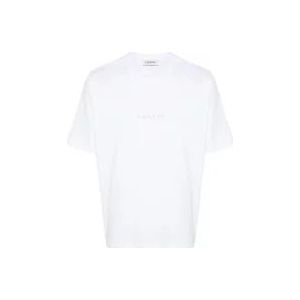 Lanvin Geborduurd Loop T-Shirt , White , Heren , Maat: L