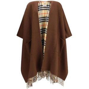 Burberry, Dames, Jassen, Bruin, Maat: ONE Size Wol,