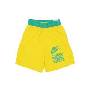 Nike Basketbalshorts Speed Geel/Groen , Yellow , Heren , Maat: XS