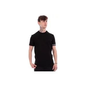 Dsquared2 Zwart Icon Half Mouw T-shirt , Black , Heren , Maat: M