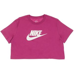 Nike, Dames, Tops, Rood, Maat: L Katoen,