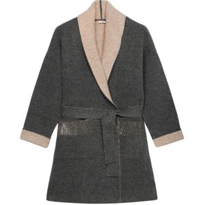 Oltre, Dames, Truien, Grijs, Maat: S/M Wol,