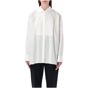 Golden Goose, Dames, Blouses & Shirts, Wit, Maat: M Katoen,
