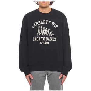 Carhartt Wip, Heren, Sweatshirts & Hoodies, Zwart, Maat: M