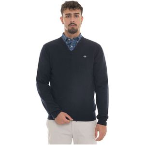 Gant, Heren, Truien, Blauw, Maat: L Wol,