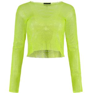 Santa Brands, Dames, Tops, Groen, Maat: XS Katoen,