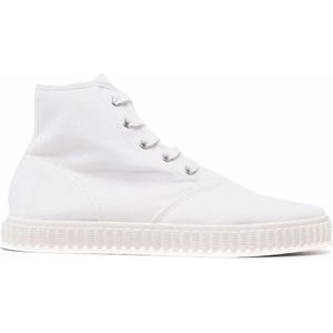 Maison Margiela - Low-Top Sneakers - Wit - Katoenen Bovenkant - Rubber Zool