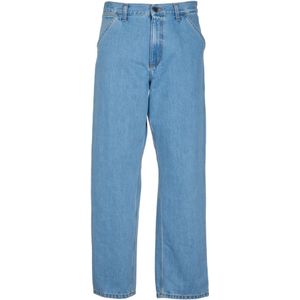 Carhartt Wip, Heren, Jeans, Blauw, Maat: S Katoen,