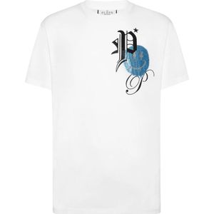 Philipp Plein, Heren, Tops, Wit, Maat: XL Katoen,