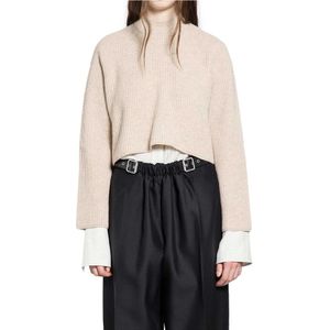 Max Mara, Dames, Truien, Beige, Maat: XS Wol,