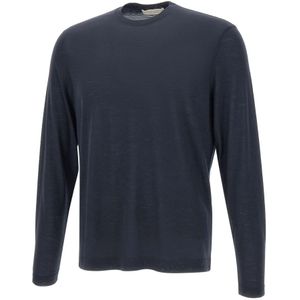 Filippo De Laurentiis, Heren, Truien, Blauw, Maat: M Wol,