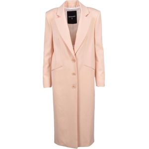 Patrizia Pepe, Dames, Mantels, Beige, Maat: XS Viscose,