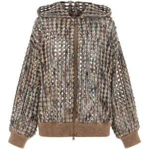 Brunello Cucinelli, Dames, Truien, Veelkleurig, Maat: M Katoen,