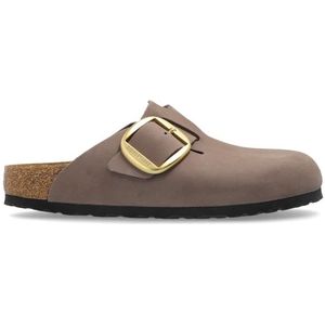 Birkenstock - Boston Big Buckle - Klompen - Grijs - Leer