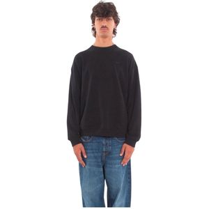 Diesel, Heren, Sweatshirts & Hoodies, Zwart, Maat: XL Katoen,