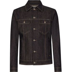 Dolce & Gabbana, Heren, Jassen, Blauw, Maat: M Denim,