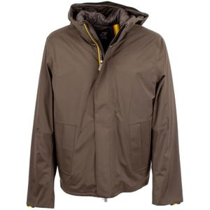 K-Way, Heren, Jassen, Bruin, Maat: M Leer,