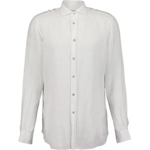 Boglioli, Heren, Overhemden, Wit, Maat: 3XL Linnen,