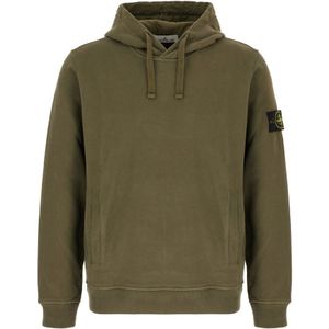 Stone Island, Heren, Sweatshirts & Hoodies, Groen, Maat: XL
