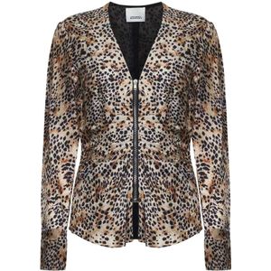 Isabel Marant, Dames, Jassen, Beige, Maat: XS Zijde,