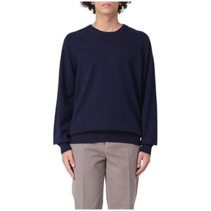 Brunello Cucinelli, Heren, Truien, Blauw, Maat: 2XL