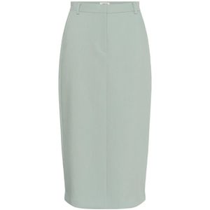 Soaked in Luxury - Slcorinne Long Pencil Skirt - Rokken - Zilverblauw - Slim-fit