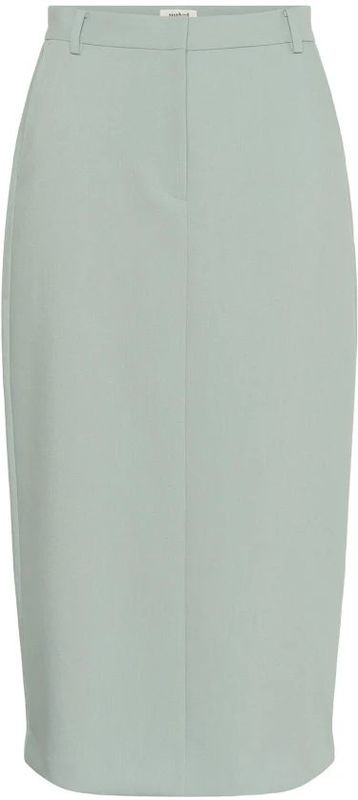 Soaked in Luxury - Slcorinne Long Pencil Skirt - Rokken - Zilverblauw - Slim-fit