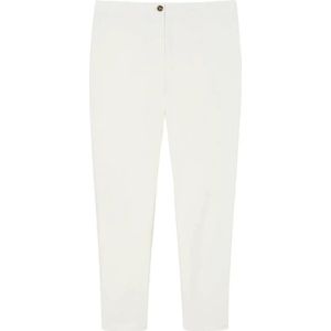 Marina Rinaldi, Dames, Broeken, Wit, Maat: XL Katoen,