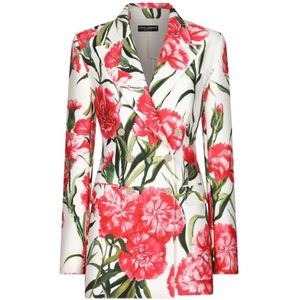Dolce & Gabbana, Dames, Jassen, Veelkleurig, Maat: S Zijde,