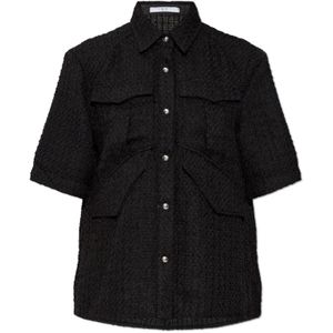 Iro, Dames, Blouses & Shirts, Zwart, Maat: M Tweed,