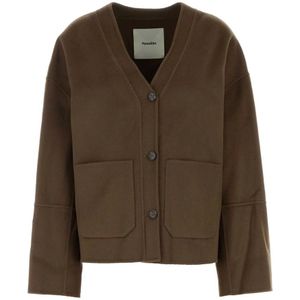 Nanushka, Dames, Jassen, Bruin, Maat: S Wol,