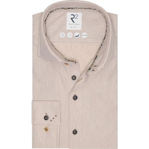 R2 Amsterdam, Heren, Overhemden, Beige, Maat: M
