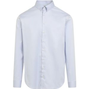 Giorgio Armani, Heren, Overhemden, Blauw, Maat: 3XL Katoen,