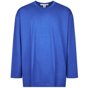 Comme des Garçons, Heren, Tops, Blauw, Maat: XS Katoen,