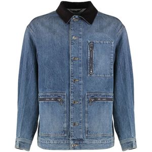 Dolce & Gabbana, Heren, Jassen, Blauw, Maat: M Denim,