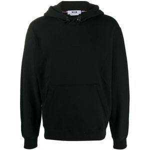 Msgm, Heren, Sweatshirts & Hoodies, Zwart, Maat: S Katoen,