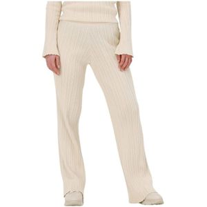 Another Label, Dames, Broeken, Beige, Maat: M Viscose,