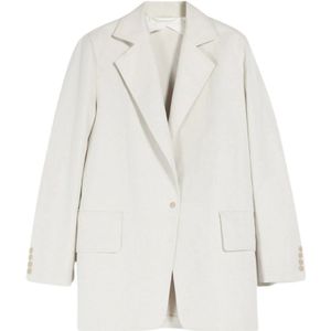 Max Mara, Dames, Jassen, Grijs, Maat: XS Wol,