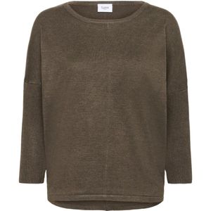 Saint Tropez, Dames, Truien, Bruin, Maat: M Viscose,