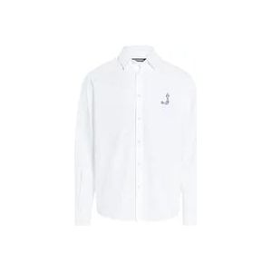 Jacquemus Klassieke Witte Katoenen Logo Print Overhemd , White , Heren , Maat: M