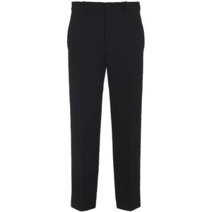 Gucci, Dames, Broeken, Zwart, Maat: XS Wol,