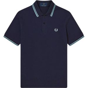 Fred Perry, Heren, Tops, Blauw, Maat: 2XS Katoen,