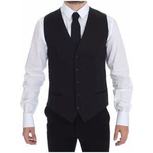 Dolce & Gabbana, Heren, Pakken, Blauw, Maat: S Katoen,